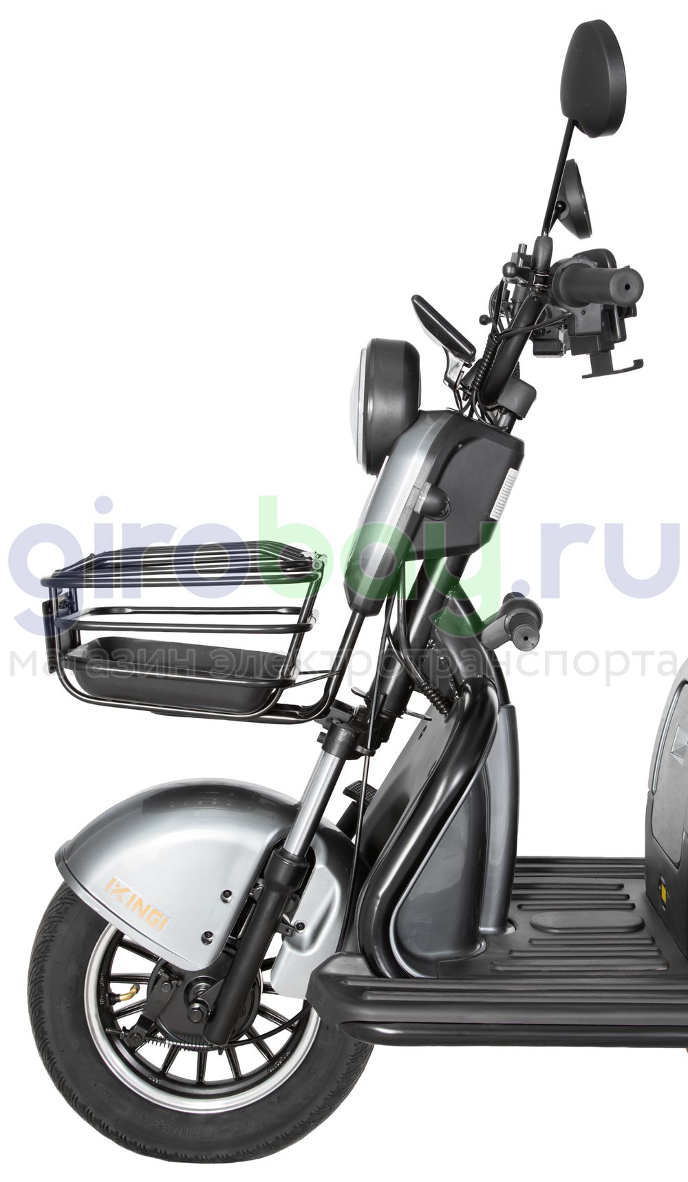 Электроскутер IKINGI SIBTRIKE 1000W (60V/25Ah) - Серый фото №13
