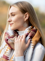 Серьги СЕМЯ ЖИЗНИ в мандале, серебро