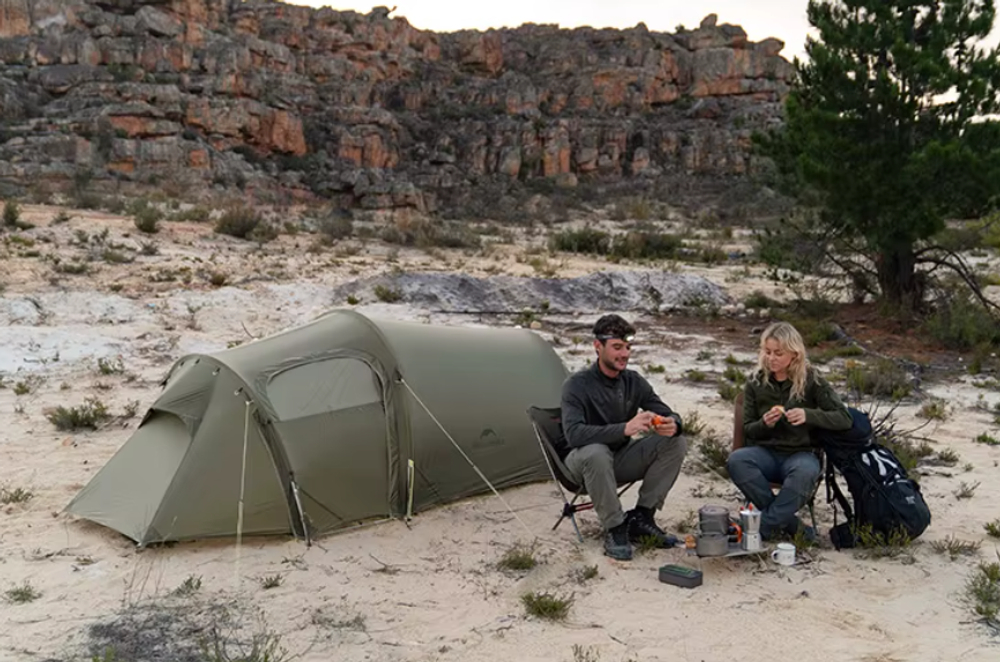 Палатка Naturehike Opalus Si 2-местная, алюминиевый каркас, темно-зеленая