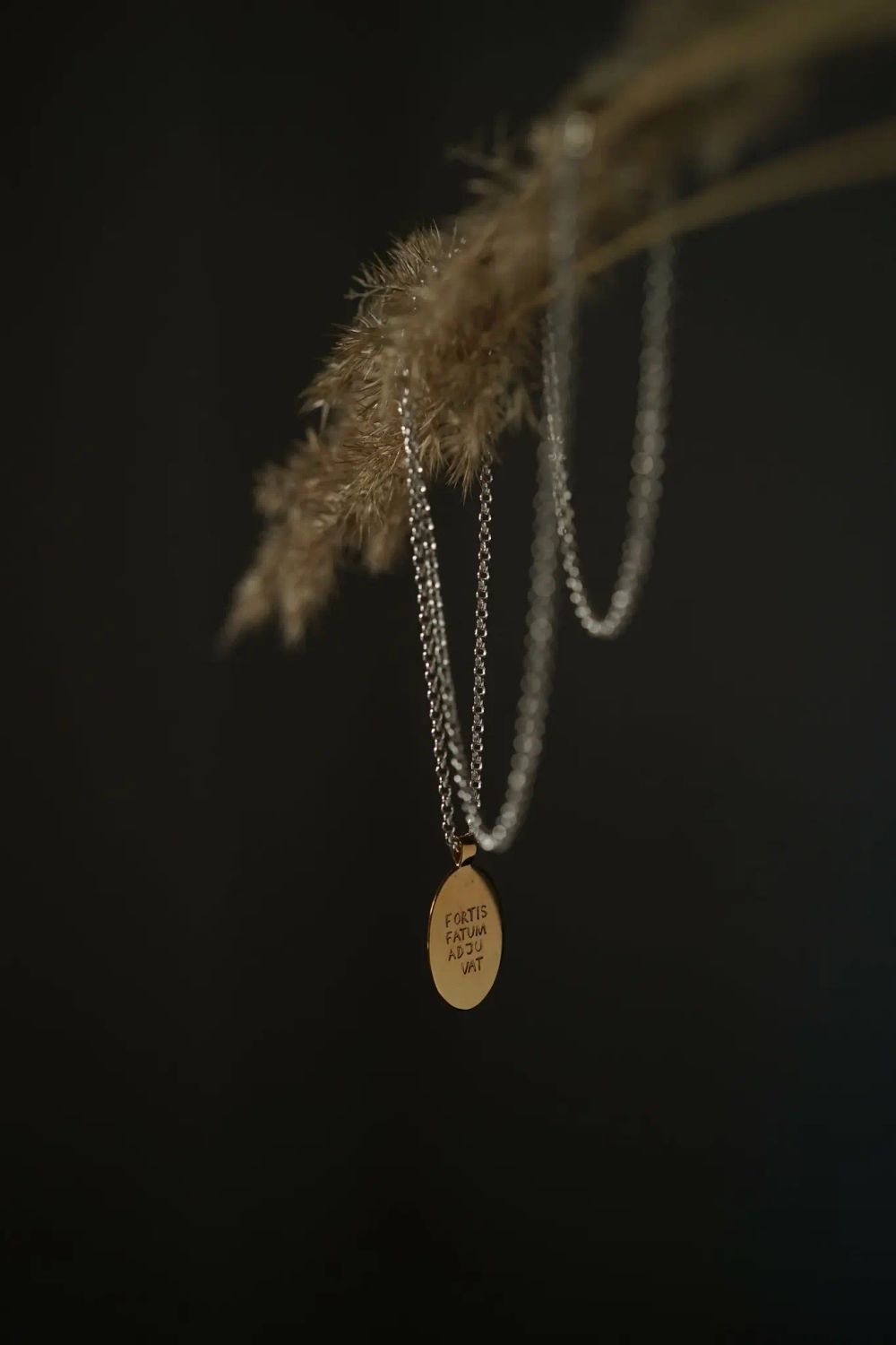 Подвеска Смелым помогает Судьба, позолота