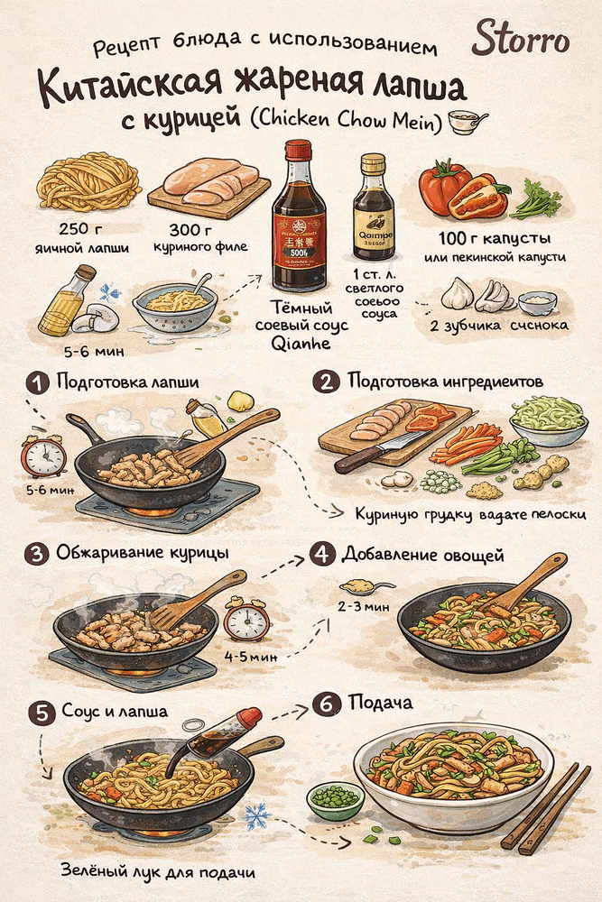 Тёмный соевый соус Qianhe 500 мл