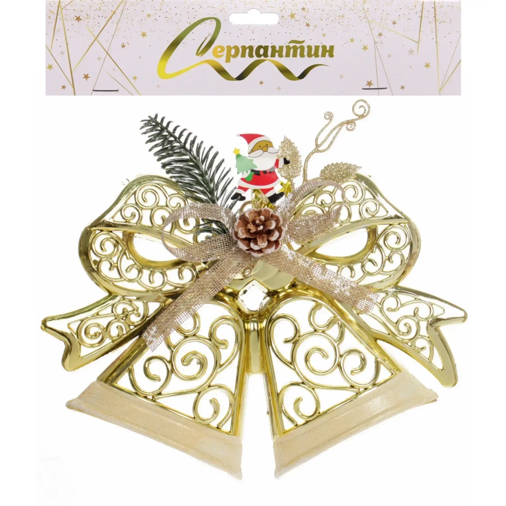 Украшение новогоднее «Лесная сказка» 28*21 см, Золото