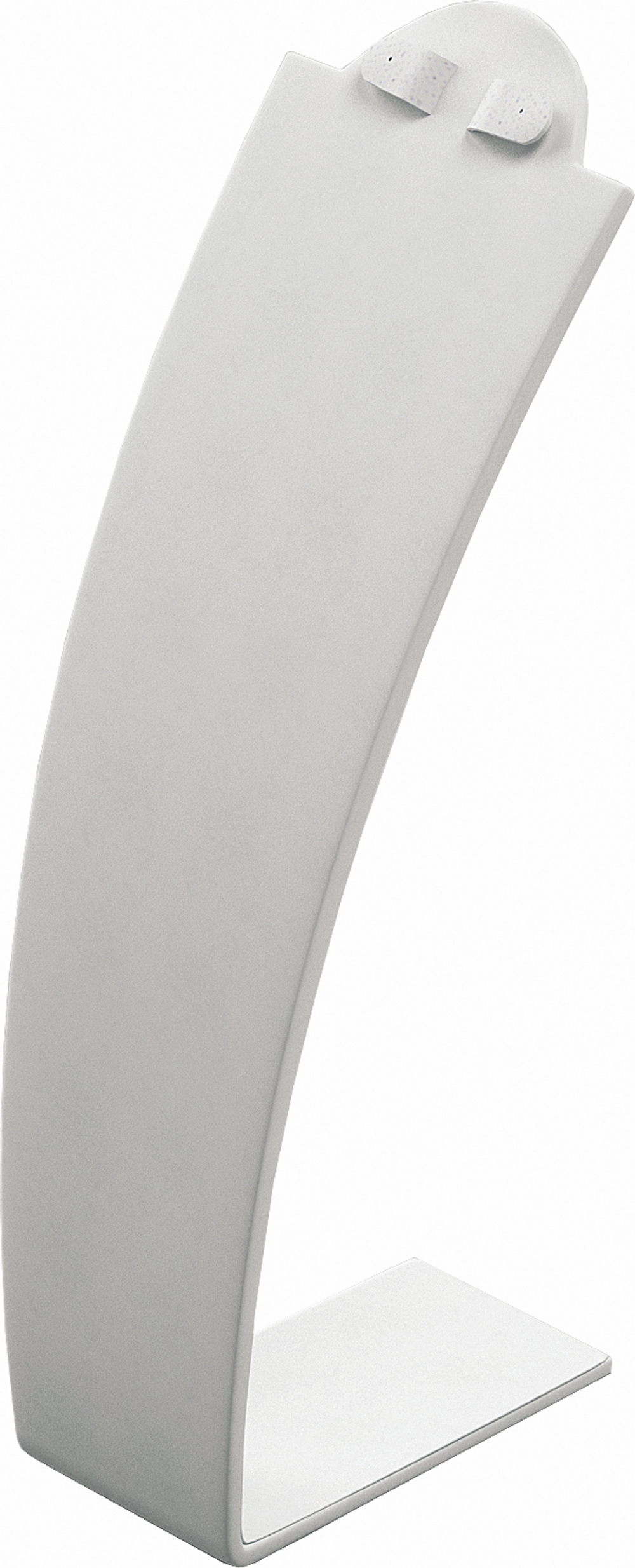 Бюст изогнутый/2 язычка на горлышке для пары серег/ф.№5 (резинка)