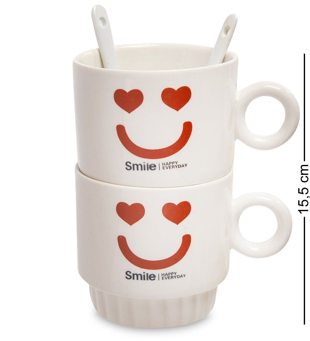 MUG-171/1 Набор из двух кружек «Счастливая улыбка каждый день»