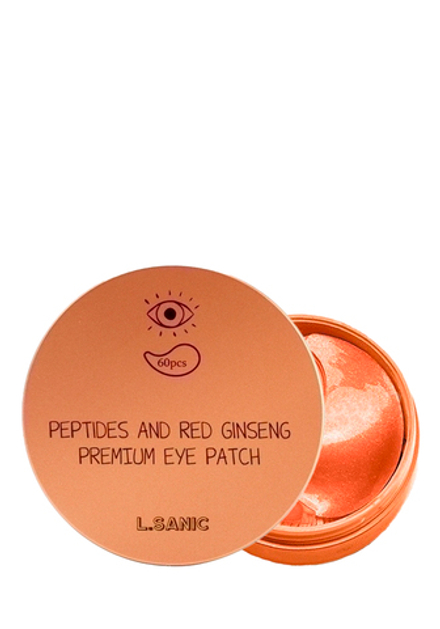 L.Sanic Peptides & Red Ginseng Premium Eye Patch Гидрогелевые патчи с пептидами и красным женьшенем