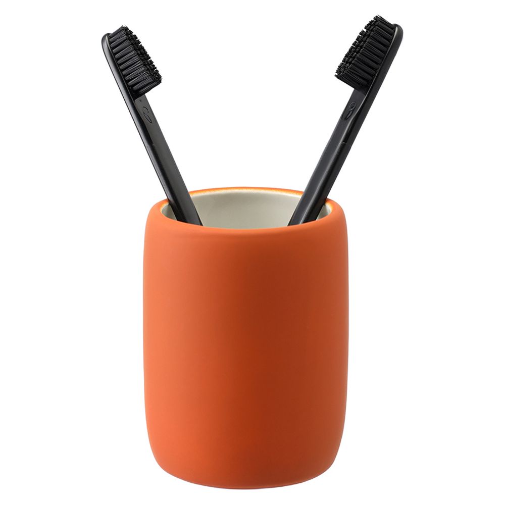 Стакан для зубных щеток Flow, терракотовый