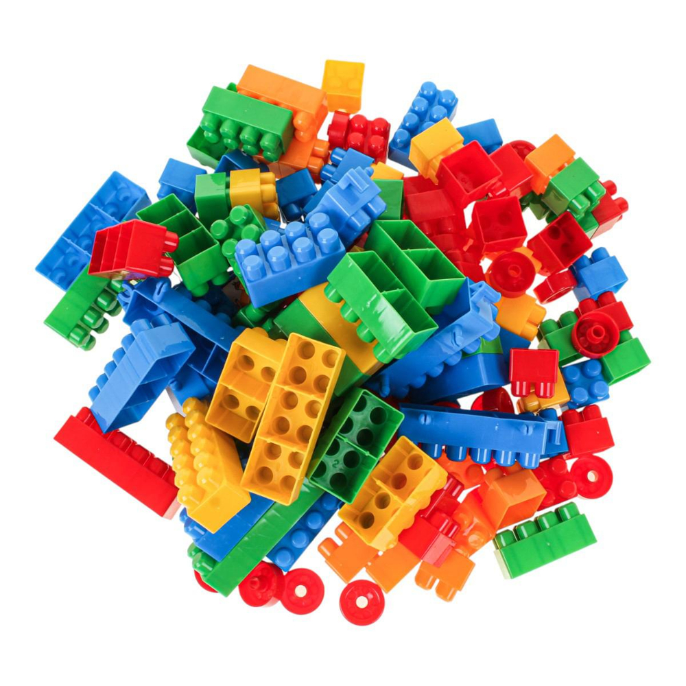 Конструктор блочный 130 элементов, контейнер 5544