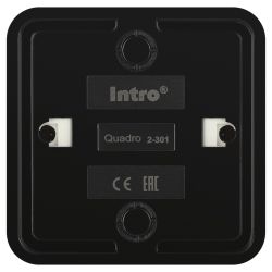 Розетка Intro Quadro 2-301-05 TV одиночная IP20 ОУ антрацит | Intro