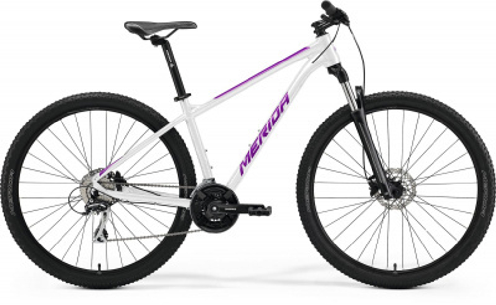 Велосипед '22 Merida Big.Nine 20-3x Рама:M(17") White/Purple