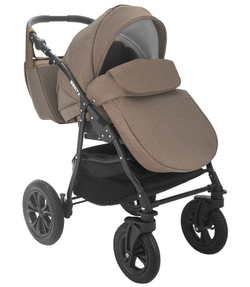 Детская коляска Alis Berta+F 3 в 1 Be 11 св.коричневый