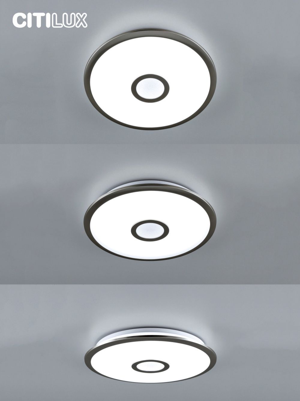 Citilux Старлайт Смарт CL703A31G Умная люстра Матовый Хром