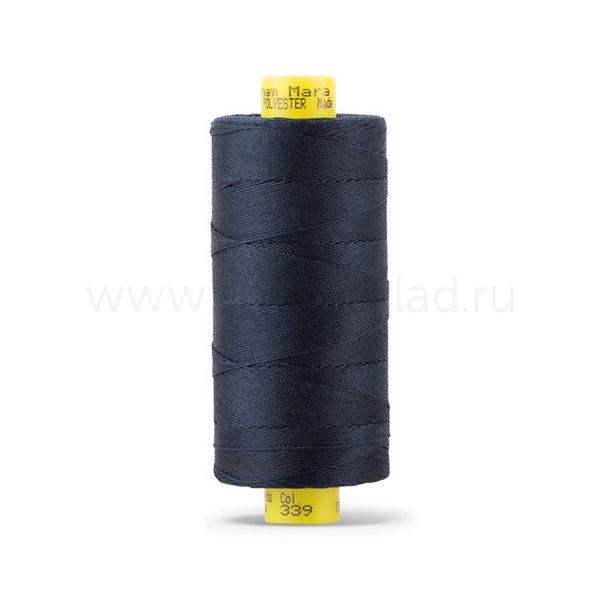 Нитка Gutermann Mara 30 (300 метров), 1 кат., для отстрочки | 339 т.чернильно-синий