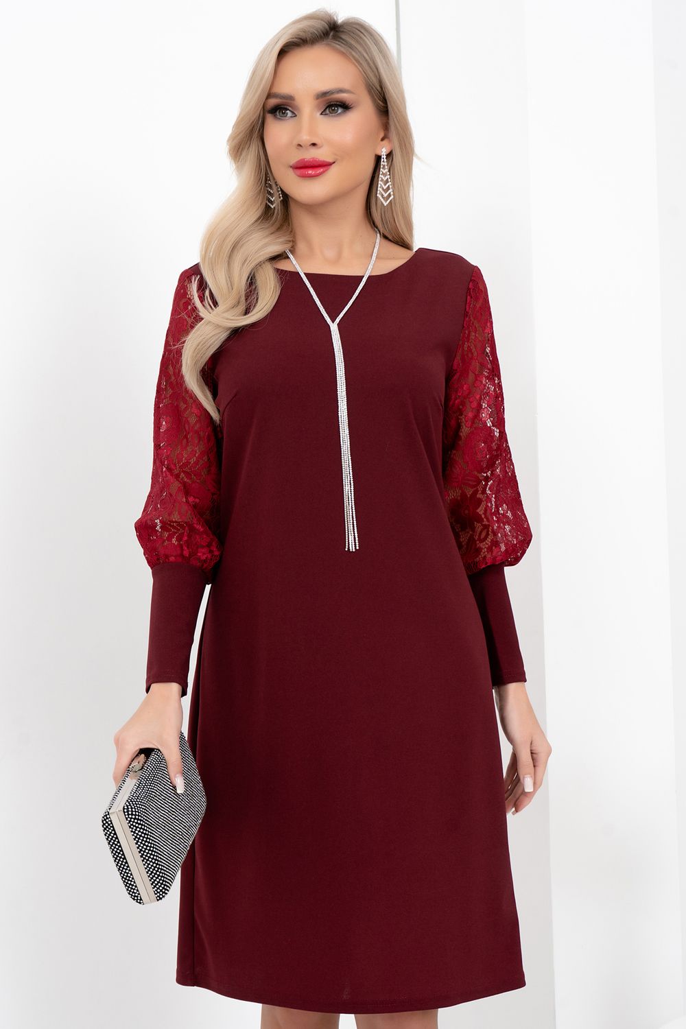 Платье Снежана (марсала) Р11-2002/3 Nikol