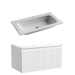 Тумба с раковиной Sancos CODE CD80W/CN7012 80 белая