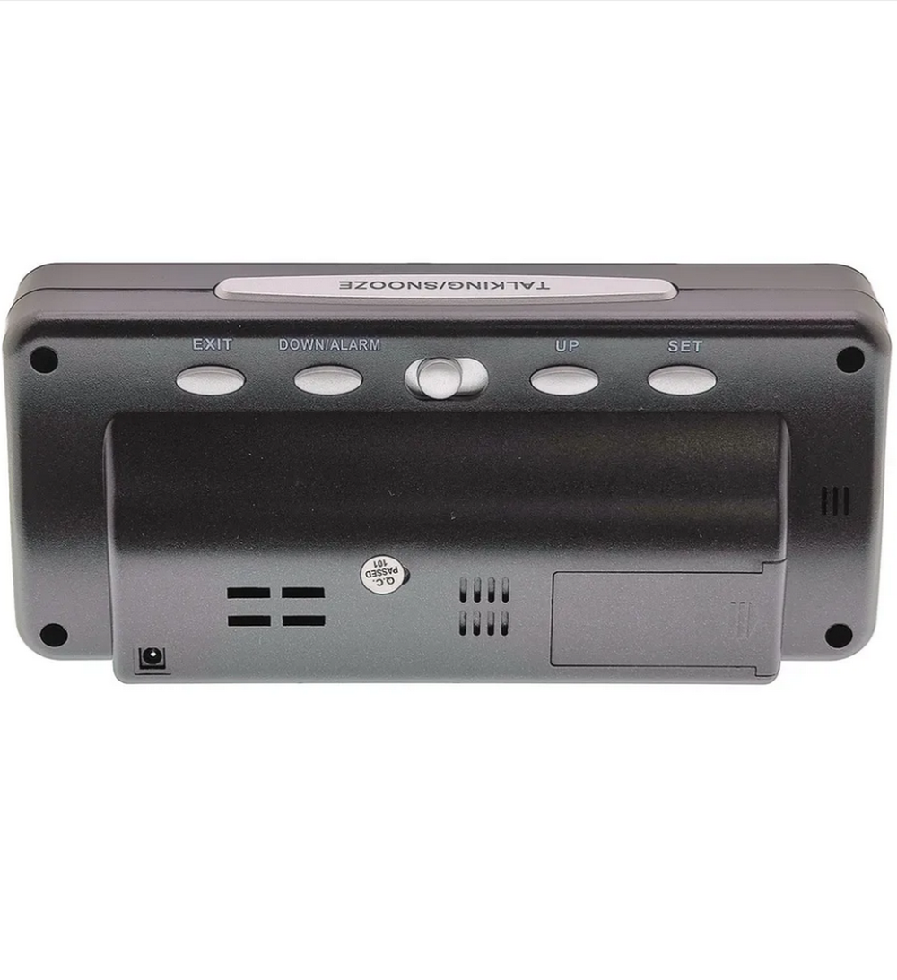 Часы VST-763W-1 C`/дата Красное свечение Сеть