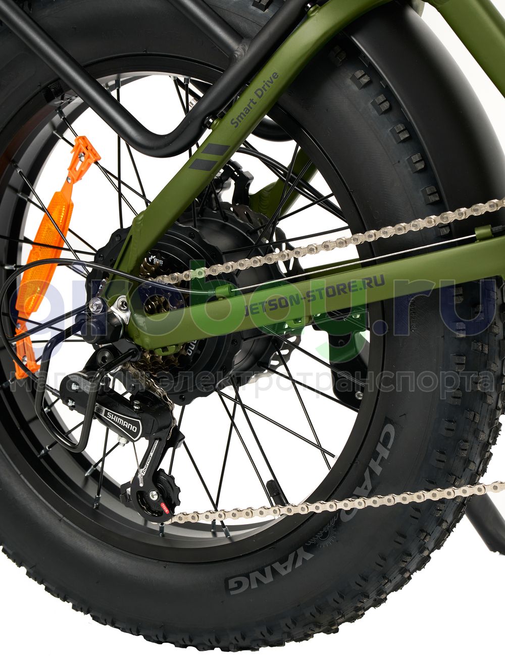 Электровелосипед Jetson GRIZZLY 1200w (48v15ah) - Зелёный фото №21