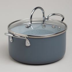 КАСТРЮЛЯ AGNESS С АНТИП. ПОКР. И СТЕКЛ. КРЫШКОЙ 1350 МЛ, 16*8 СМ