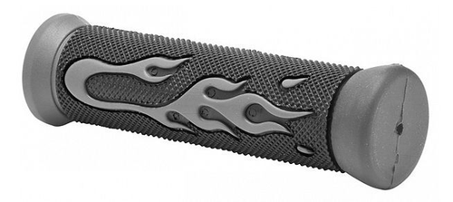 Ручки руля XH-G93B 130мм чёрно-серые (пары) арт.150154 (10216170/010821/0228802, Китай)