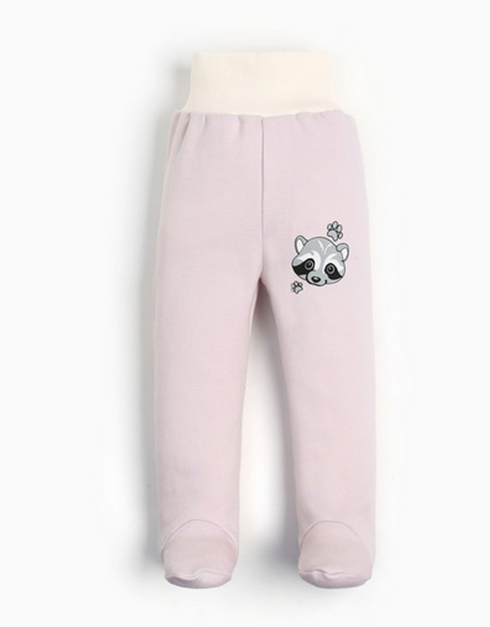 Ползунки для девочек розовый/енот, р. 74 см 9516865