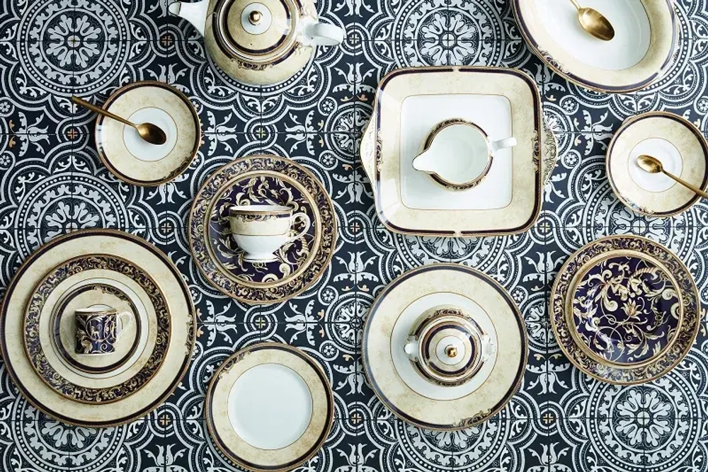 Wedgwood Чайная чашка "Рог изобилия" 180 мл с блюдцем