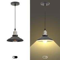 Светильник подвесной ЭРА PL4 BK/BN под лампу E27 высота плафона 80мм подвеса 800мм черный/темный никель | Подвесы в стиле LOFT