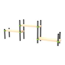 W325 Воркаут Скамейка трехуровневая ZAVODSPORTA