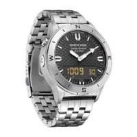 Часы наручные кварцевые NORTH EDGE на металлическом браслете, серебристый W9620-01