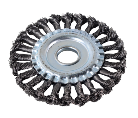 Щётка для УШМ Вихрь плоская, крученая, 125 мм