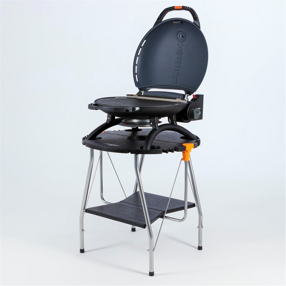 Гриль газовый O-GRILL 700T bicolor черный-кремовый (в комплекте адаптер тип А)