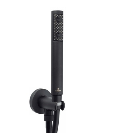Bossini C12 - Zen ручной душ:держатель с шланговым подсоединением, душевая лейка, шланг (A00158), цвет черный матовый