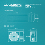 Кондиционер СOOLBERG City CS-18SH1-IN/CS-18SH1-OUT