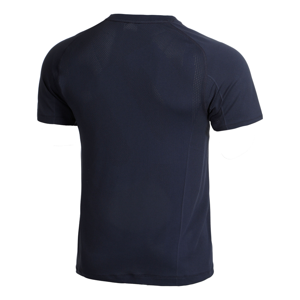 Мужское теннисное поло Wilson Players Seamless Crew 2.0 T-Shirt Men - Blue
