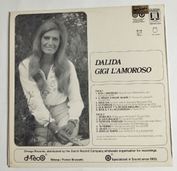 Винтажная виниловая пластинка LP Dalida Gigi Lamoroso (Belgium 1974)