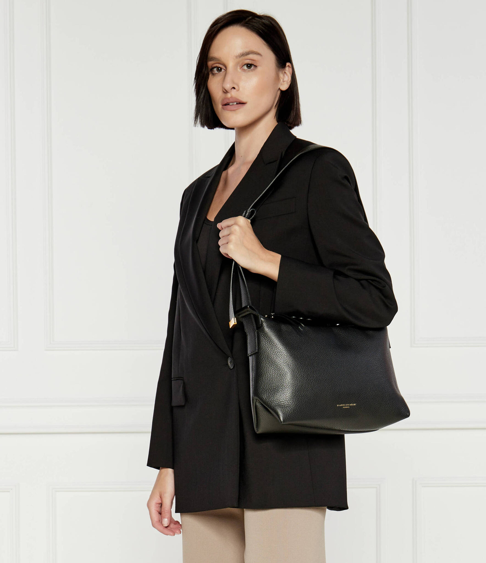 Кожаная сумка через плечо Oriana GIANNI CHIARINI - черный(BS 10801 GRN)