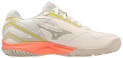 Женские теннисные кроссовки Mizuno Break Shot 4 AC - snow white/fusion coral/spring
