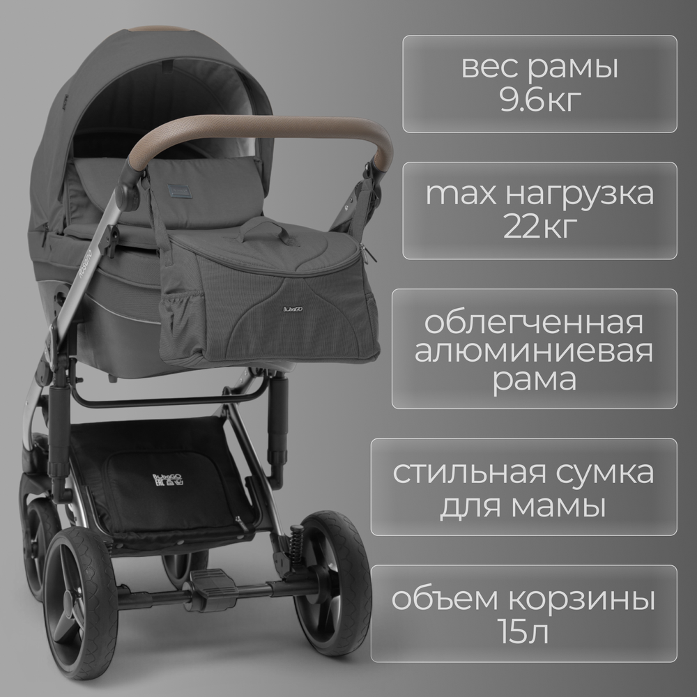 Модульная коляска BubaGO Rosano 3в1