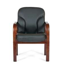 Офисное кресло Chairman 658 Россия нат.кожа/экокожа черная