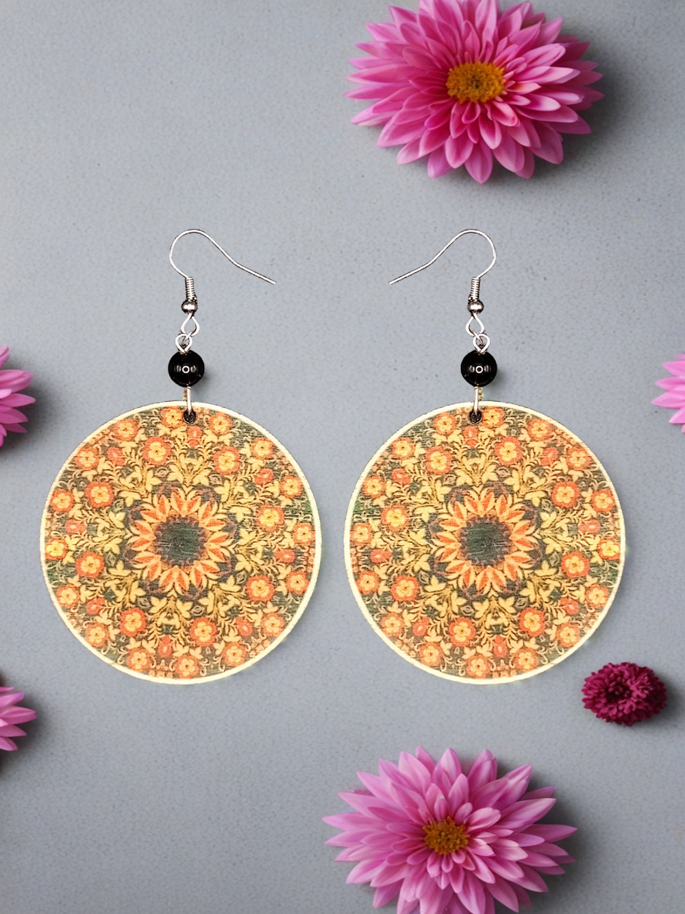 Серьги Хохлома