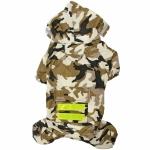 Дождевик для крупных пород собак «KOMFORT», принт хаки, р XL