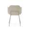 Suanna Стул из бежевого вельвета со стальными ножками