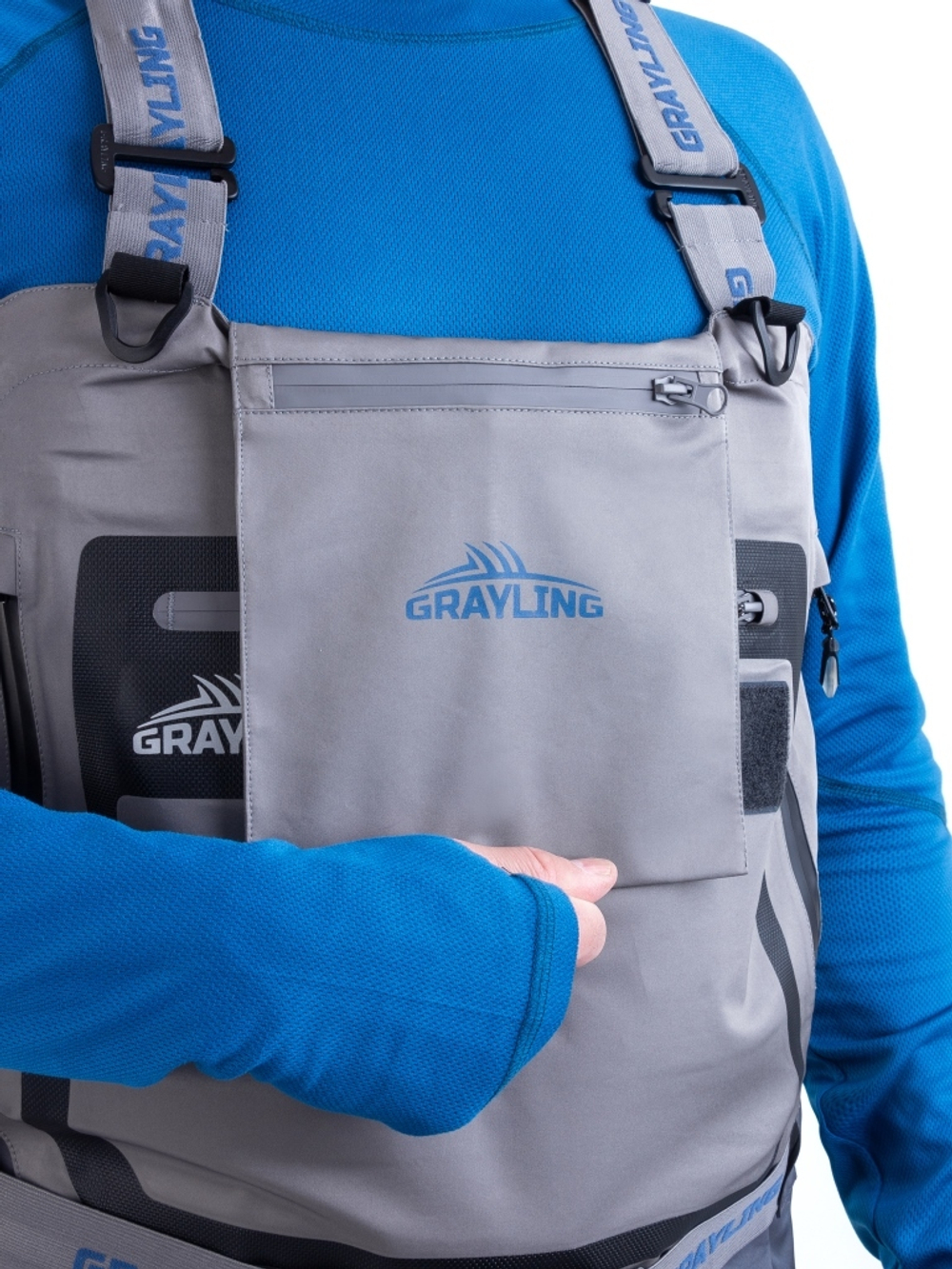 Вейдерсы для рыбалки Grayling "Таймень", Серый/Темно-серый