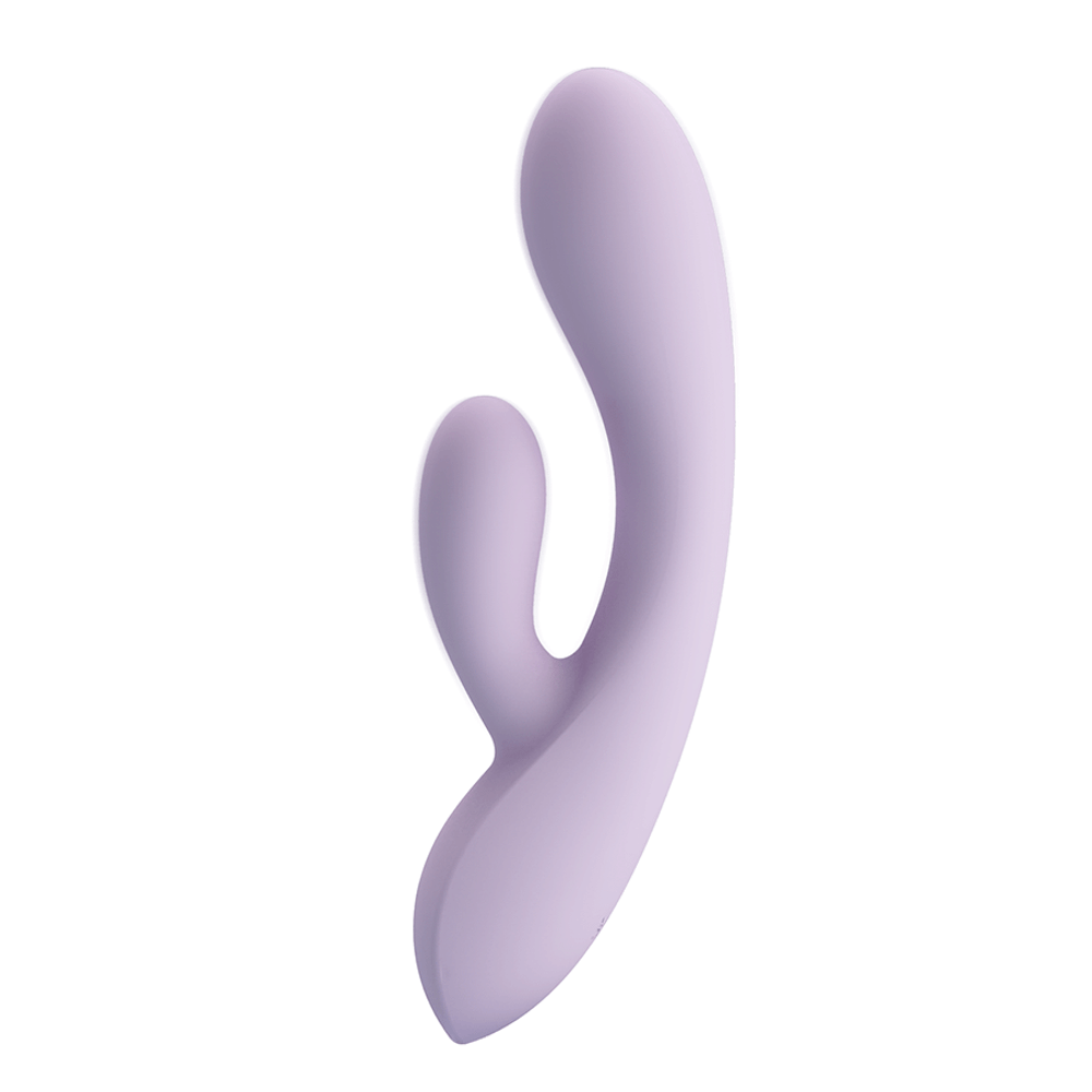 Лиловый гибкий вибратор-кролик 19см Pretty Love Rosolyn Rabbit Vibrator Violet BW-500055-2