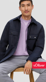 Курткаиз саржи на подкладке с нагрудными карманами s.Oliver