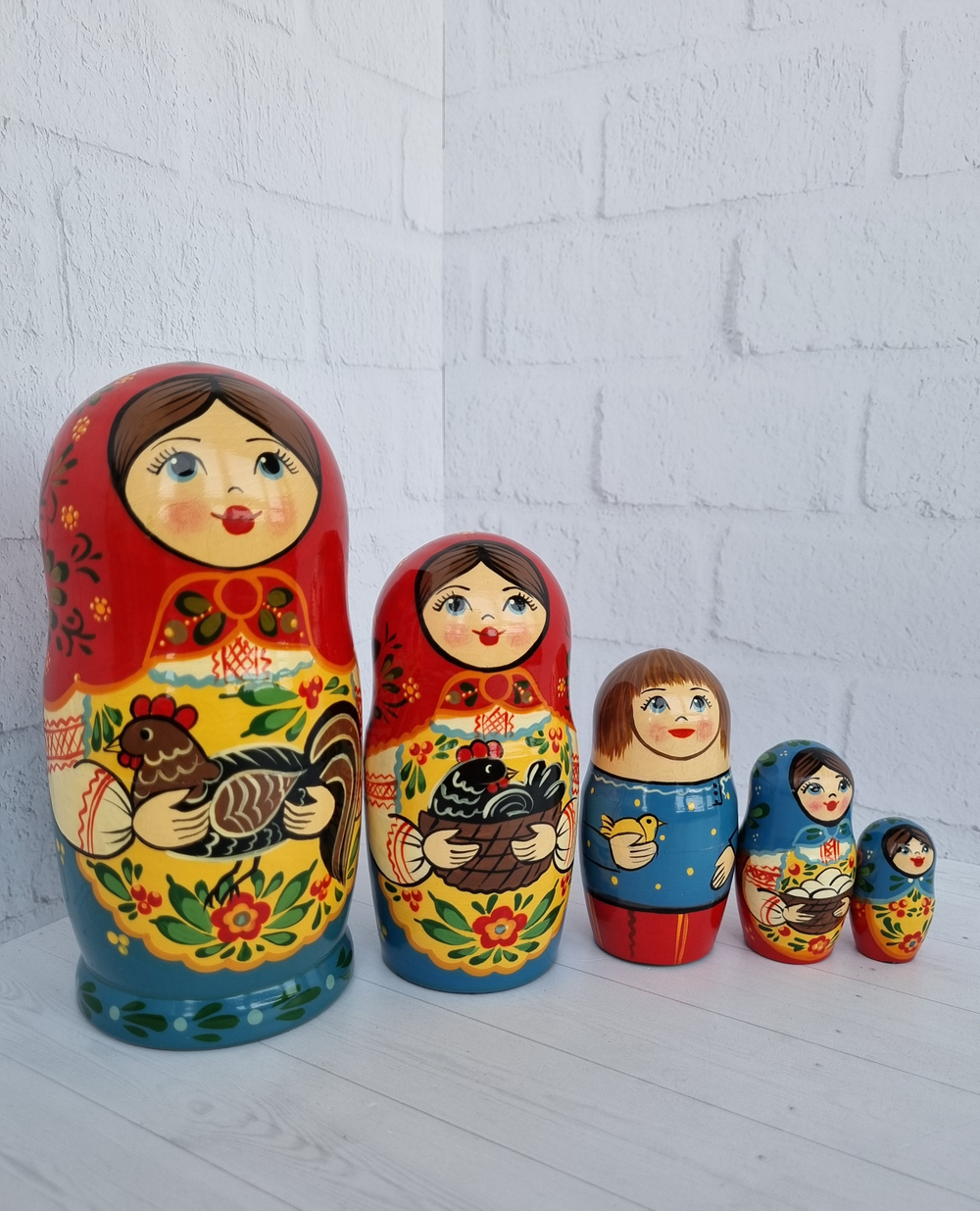 Матрешка "с курочкой" традиция 5мест
