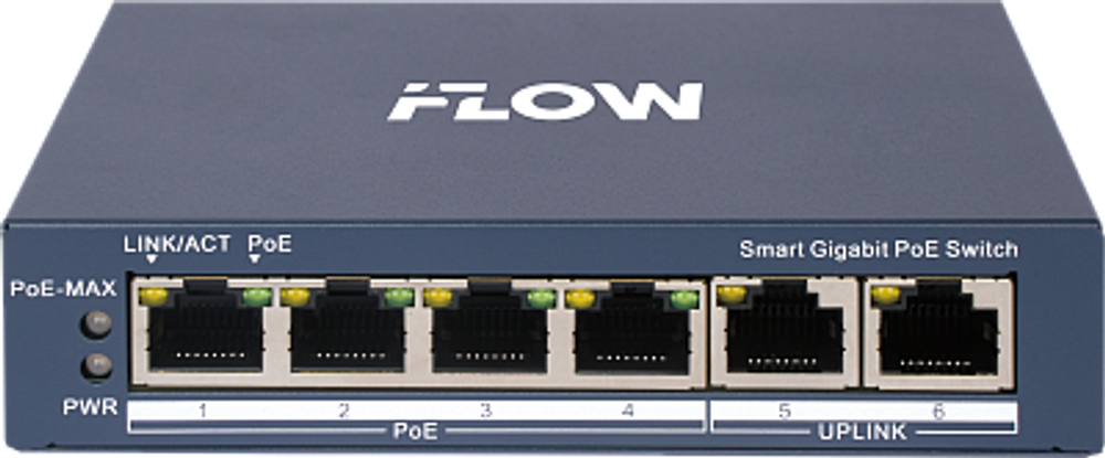 Коммутатор IFLOW F-SW-EM606POE-VM