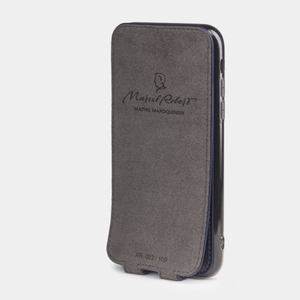 Чехол для iPhone XR из натуральной кожи теленка, цвета индиго