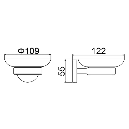 Мыльница Timo Saona 13021/00 Хром