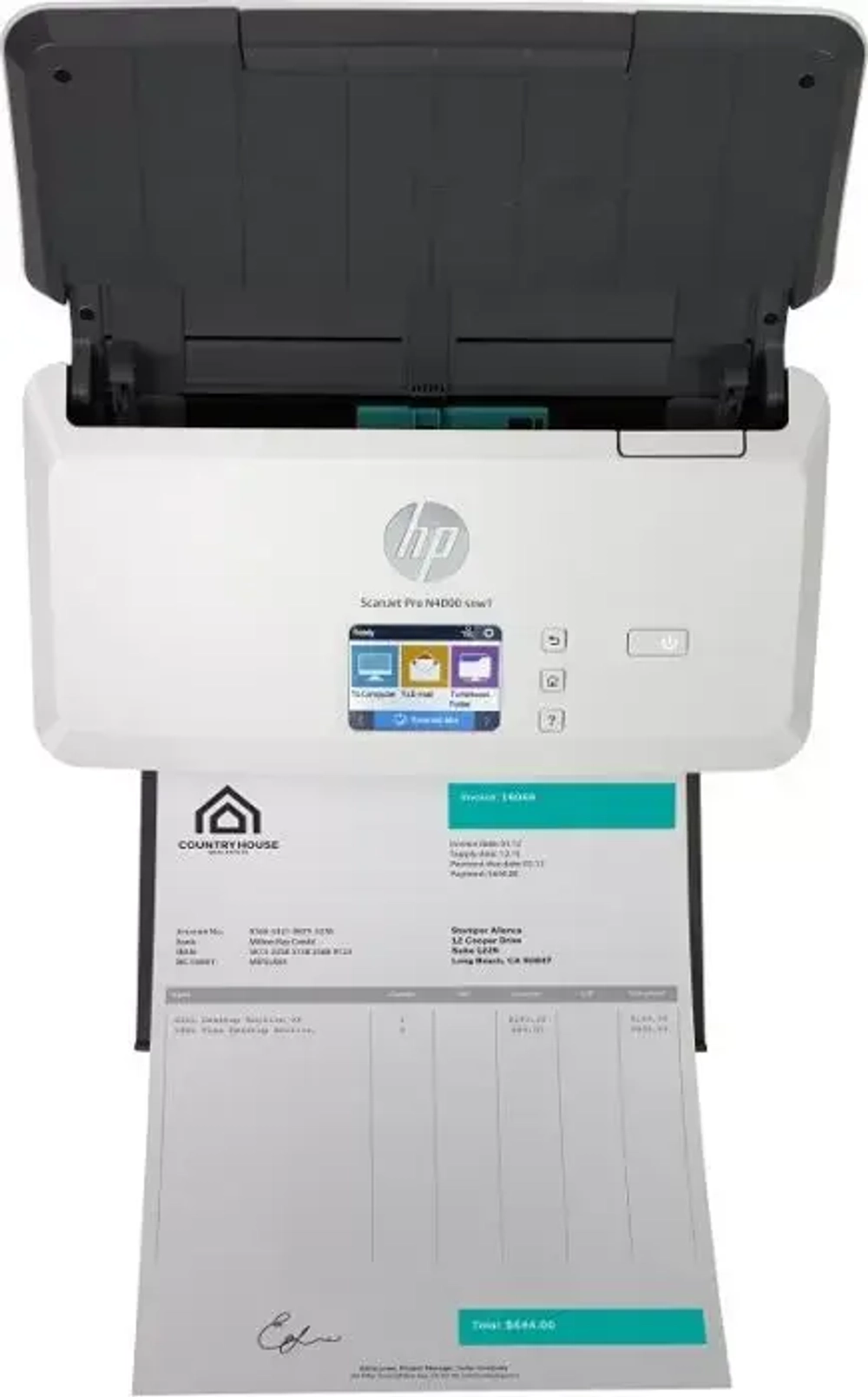 Сканер HP  ScanJet Pro N4000 snw1