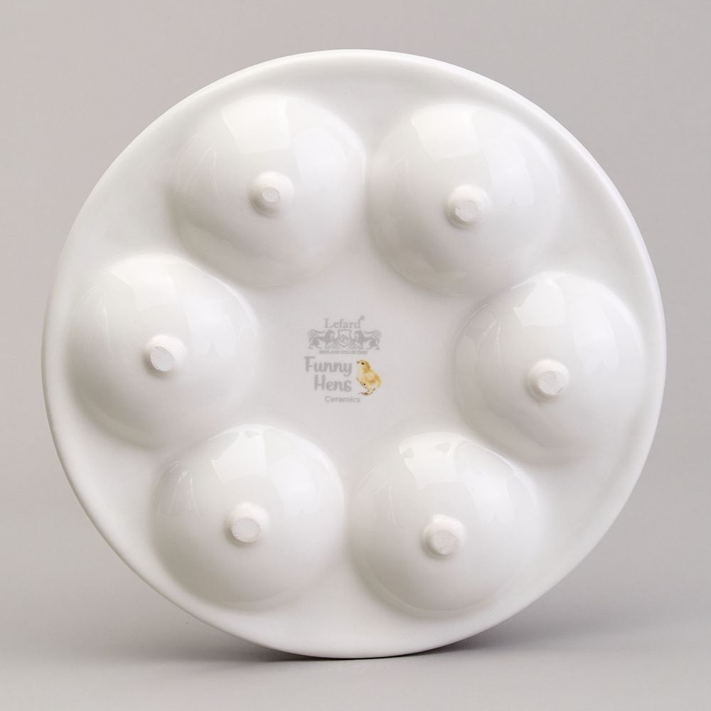 БЛЮДО НА 6 ЯИЦ LEFARD "FUNNY HENS" 18*18*2,5 СМ (КОР=36ШТ.)