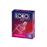 Стимулирующая насадка LOKO HOT (Цвет: прозрачный)